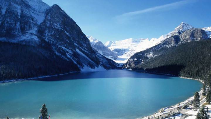 Lake Louise Far View Scene